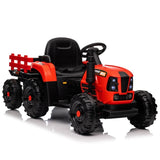 ZNTS Ride on Tractor with Trailer,24V 400W Powered Electric Tractor Toy w/Remote Control,electric car for W1578P194696