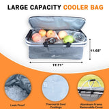 Foldable Wagon with Removable Canopy & Cooler Bag - Heavy Duty Collapsible Wagon Utility Cart with 81596232