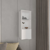 Obregon 43" Tall One-Door Wall Cabinet with Two Open Shelves, Medicine Cabinet B200P235847