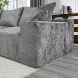 UNITED WE WIN Memory Foam 2-Seater Couch, No Installation & Easy to Transport, Deep Seat Modern Sofa W1568P222616