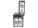 39.4in Stainless Steel Utility Right Sink, Single Bowl Sink for Kitchen, Garage, Right Sink Left 66647877