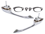 2x Chrome Exterior Door Handles Fits for Chevy Camaro Pontiac Firebird 1967-1969 44247993