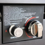 25'' H x 42'' W Steel Outdoor Fire Pit Table with Lid B120P199397