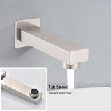 Brushed Nickel shower system 10 inch Brass Bathroom Deluxe rain mixed shower combination set wall W121956598