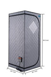 ZNTS Portable Full Size Grey Infrared Sauna tent–Personal Home Spa, with Infrared Panels, Heating Foot W782124130