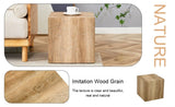 Elevate your living space with this square modern MDF coffee table that showcases smooth, light wood W1151P187996