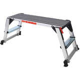 ZNTS Aluminum Platform Non-Slip Folding Work Bench Drywall Stool Ladder 330lbs Capacity W465P182127