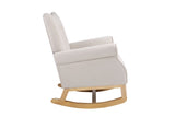 Baby Room High Rocking Chair Nursery Chair , Comfortable Rocker Fabric Padded Seat ,Modern High 38824496