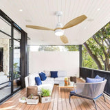 52 Inch Ceiling Fan Light With 6 Speed Remote Reversible Energy-saving DC Motor Remote Control for W934P146036