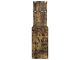 Antique Nutmeg Bar Table with Wine Storage B062P145453