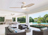 46 Inch Ceiling Fan with Lights 3 ABS Blades 6-speed DC Motor Remote Control for Living Room W934P211003