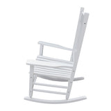 wooden porch rocker chair WHITE W49520603