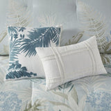 Queen 6 Piece Oversized Cotton Comforter Set with Throw Pillow B035128766