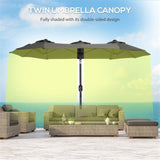 Outdoor beach umbrella /Double-sided Umbrella 41808004