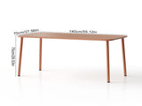 Sella long table outdoor dining table villa courtyard balcony table outdoor leisure table W3318P308296