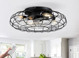 15.7'' Low Profile Bladeless Ceiling Fan with Lights Kit and Remote 6 Wind W3775P385462