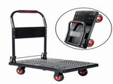 450lbs Capacity Folding Hand Truck, Heavy Duty Steel Utility Rolling Cart, Portable Moving Hand 75415015