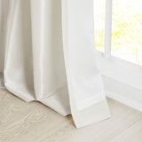 Twist Tab Lined Window Curtain Panel Pair B035129701
