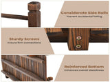 5 Feet Wooden Garden Bridge - 100% Fir Wood Construction, Easy Assembly with Hardware, Ideal for 72756106