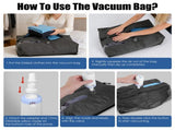 2PCS 17L Vacuum Storage Bags with Rechargeable Air Pump, 70D NylonTPU Waterproof Compression 09432529