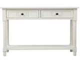Series Console Table Traditional Design with Two Drawers and Bottom Shelf 26897015