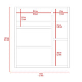 Labelle Medicine Cabinet With Mirror, Five Internal Shelves, Single Door -Black B20091924