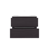 Bathroom Vanity, 2 Drawers, Black Wengue B097P350334