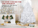 7FT Iron Leg White Christmas Tree with 1349 Branches 93237237