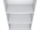 Bookcase 47" H, 3 shelves, White B097P250874