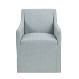Skirted Dining Arm Chair with Casters B035P217811
