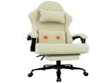 Ergonomic Gaming Chair, Video Game Chair with Massage Lumbar Support and Footrest, Height Adjustable 46917845