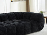 Chenille Pure Foam Sofa, Quilted Cloud Sofa, Deep-Seat Chenille Pure Foam Sofa, Comfortable W834P442224