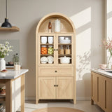 Dome Cabinet, made of high-quality materials and antique craftsmanship, with large storage space W1785P332536