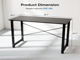 55 Inch Computer Desk Home Office Writing Study Desk Gaming TableBlack 93816902
