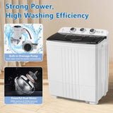 Twin Tub with Built-in Drain Pump XPB45-428S 20Lbs Semi-automatic Twin Tube Washing Machine for 85712808