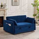 MH" Sleeper Sofa Bed w/USB Port, 3-in-1 adjustable sleeper with pull-out bed, 2 lumbar pillows and W1193137591