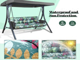 Outdoor Swing Cushions 70 Inch, Waterproof 4" Thick Porch Swing Cushion Replacement with Backrest 61117251