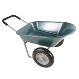 wheel barrow Two wheeled trolley for green garden 15 inch pneumatic wheel WB1001GN W22770787