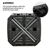 Patio Umbrella Base with Wheels, Water & Sand Filled Weighted Base for Most Cantilever Offset W1859P336106