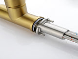 Single-Handle Pull-Out Sprayer Kitchen Faucet in Stainless Gold 63433235