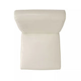 Contemporary leather counter stools,Ivory dining chairs with nail-head decoration ,25 N780P168429