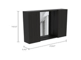Black Wengue 1-Drawer Medicine Cabinet B06280132