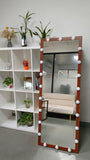 Hollywood Full Length Mirror with Lights Full Body Vanity Mirror with 3 Color Modes Wall Lighted W708P297645