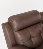 Genuine Leather Non-Power Reclining Sofa with Drop Down Table,Stainless Steel Cupholders and W1896115276