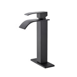 Waterfall Spout Single Handle Bathroom Sink Faucet W2287P154594