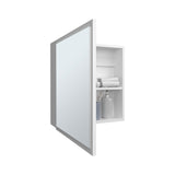 Duma 21.1" H x 19.7" W Mirror Medicine Cabinet, One door with Four interior Shelves for Bathroom, B200P240246