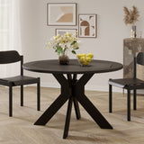 ZNTS Sandee Dining Table, Round, Black 60638.00BLK