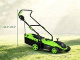 12Amp Corded Push Lawn Mower, 14 Inch Cutting Width Electric WalkBehind Mower with 5Position 94731055