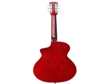 38 Inch Acoustic Guitar for Beginners, JF Body Shape, Basswood Folk Guitar in Natural Wood Color, 02541894