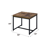 Bob Weathered Oak & Black Finish End Table B2726P244961